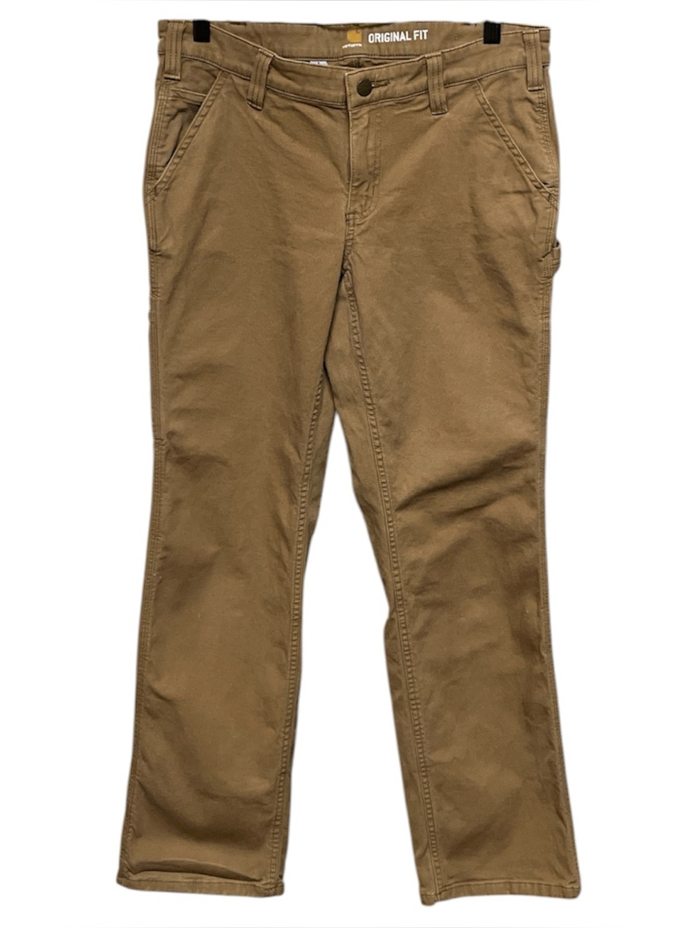 Carhartt Women’s Rugged Flex Original Fit Canvas Carpenter Work Pants.